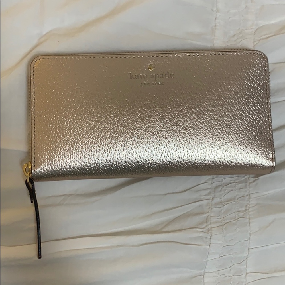 NEW Kate Spade Grand Street Neda Rose Gold Wallet